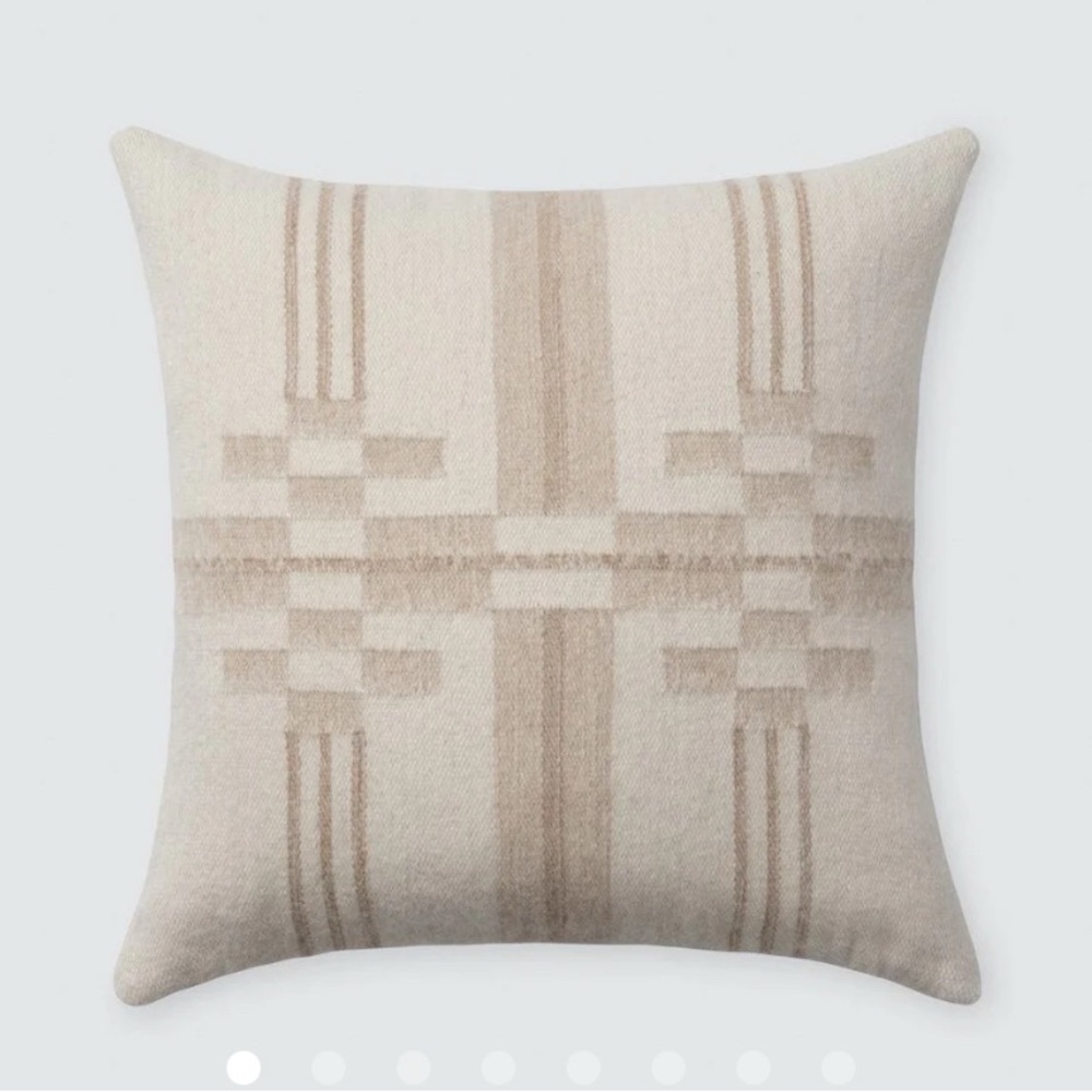 Elegant Cream and Tan Throw Pillow The Citizenry Vera Pillow